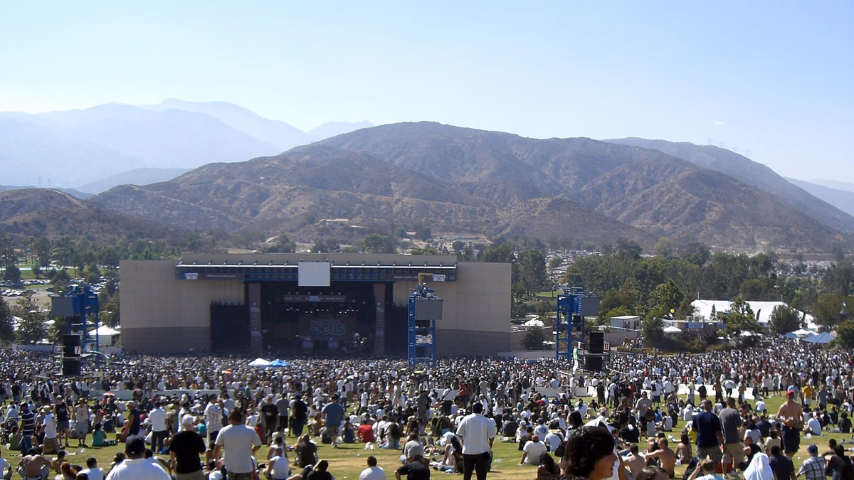 San Manuel Amphitheater — in Devore, San Bernardino County, California.