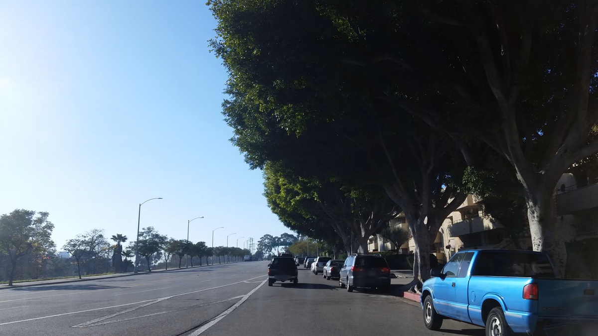 Street-level view in Harbor City, California